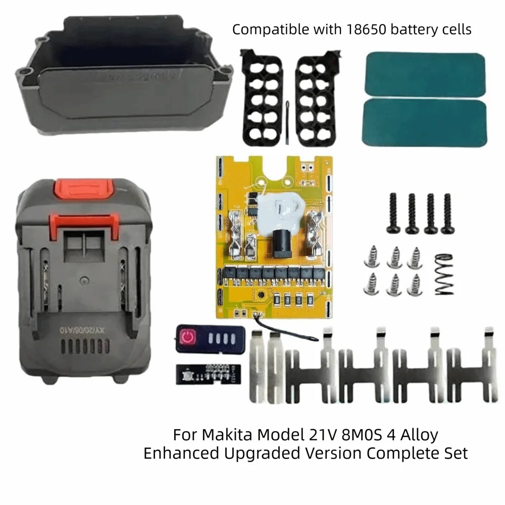 21V Battery Storage Box High-Power 40A 18650 Battery Case Universal DIY Power Tools Case for Makita Cutting Tools