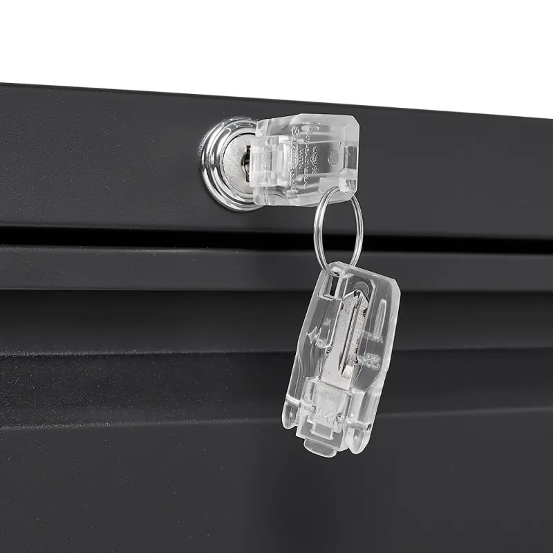 Lateral 3 Blcak Locking Metal File Cabinets Three Drawer, Office Fig Cabinet With Lock Drawers For Home