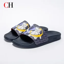 CH Luxury Brand Women's Slippers Classic Letter Printed Design Simple Casual 2024 New PVC Outdoor Fashion Women's Flip Flops