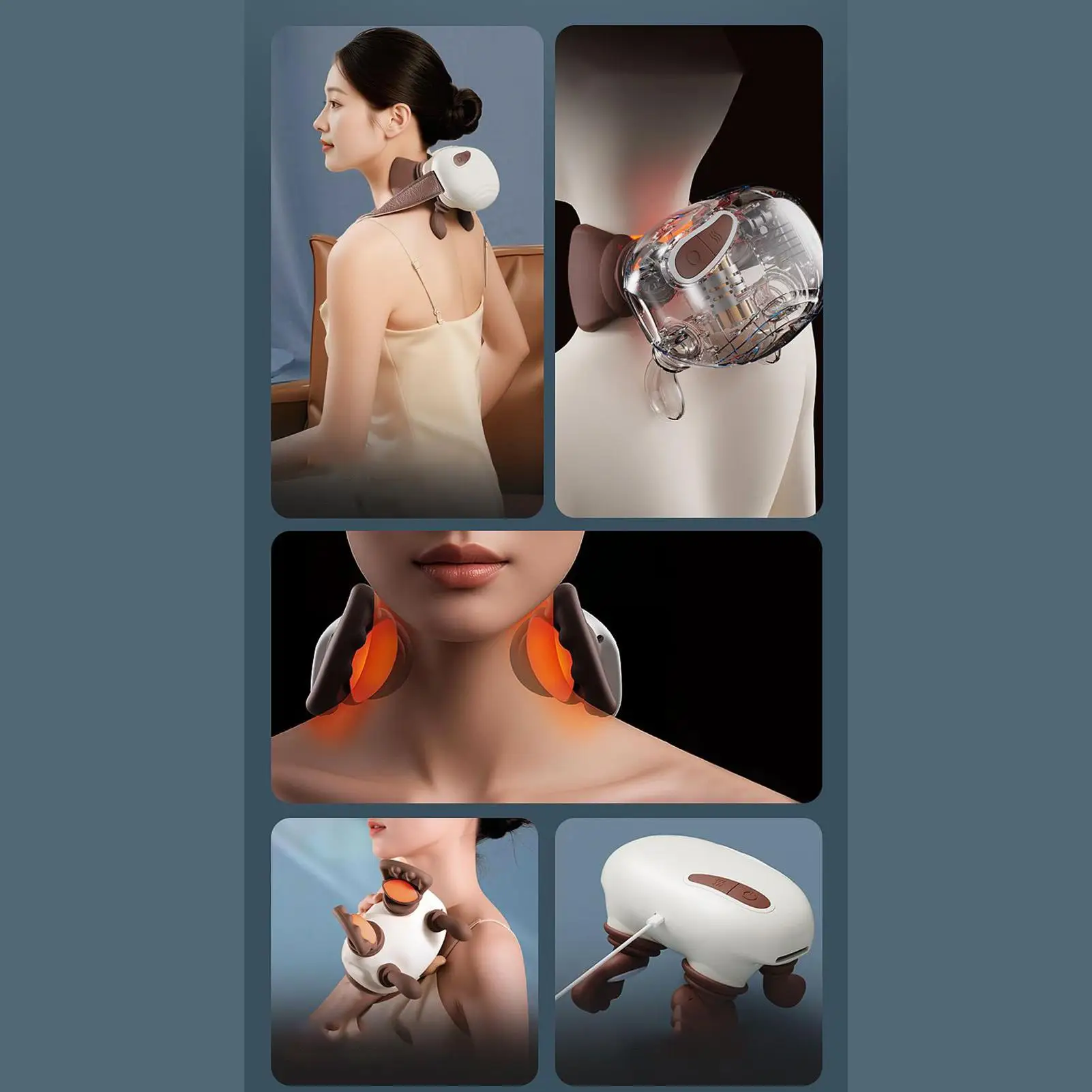 

Массажер для плеч, инструменты для теплового массажа, массажер для глубоких тканей с подогревом для женщин, папы, мамы, дома, офиса, тренажерного зала, работы, путешествий, упражнения