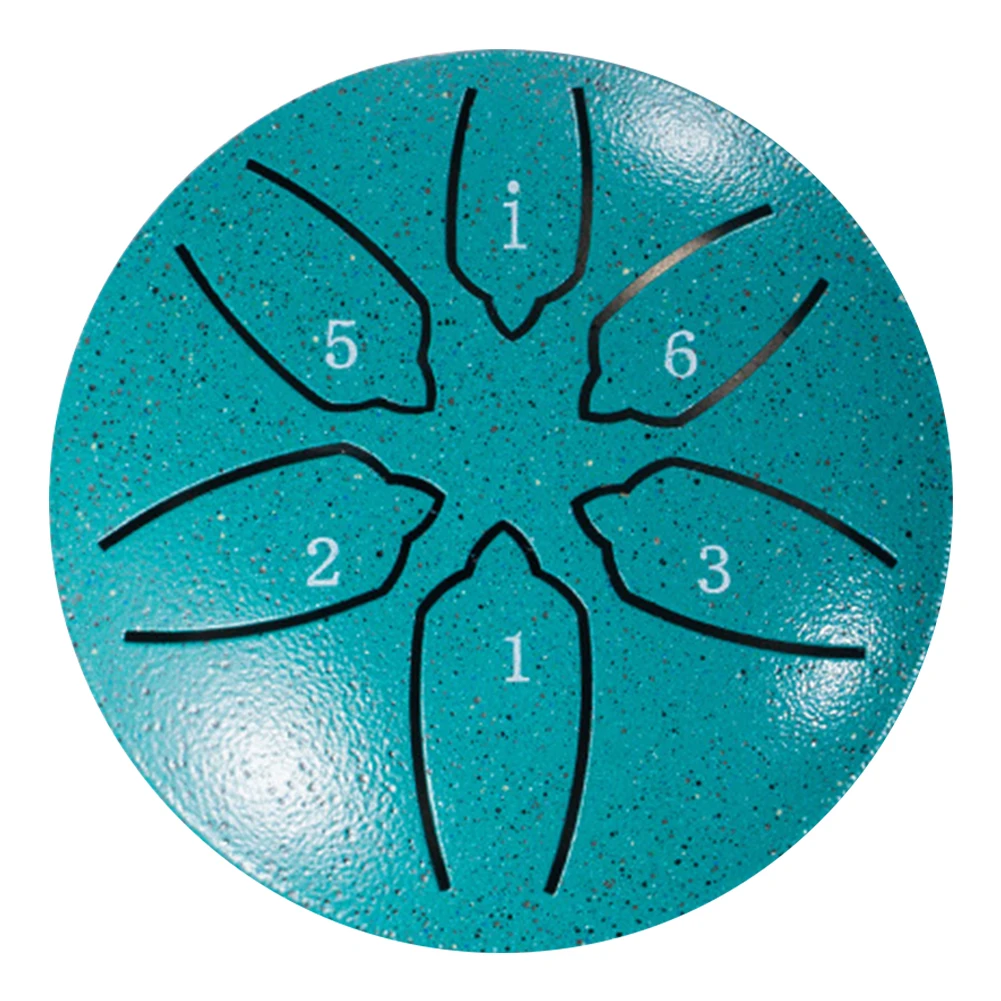 Mini Chakra Drum 3 Inch 6 Notes Waterproof Steel Tongue Drum  Rain Chime for  Yoga Musical Education