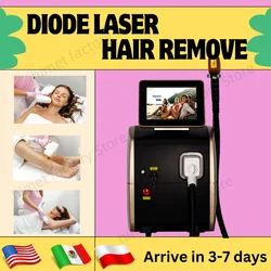 Portable 808 3wave Diode Laser Permanent Hair Remove Fast Depilation Painfree Follicle Penetration Skin Rejuvenation machine