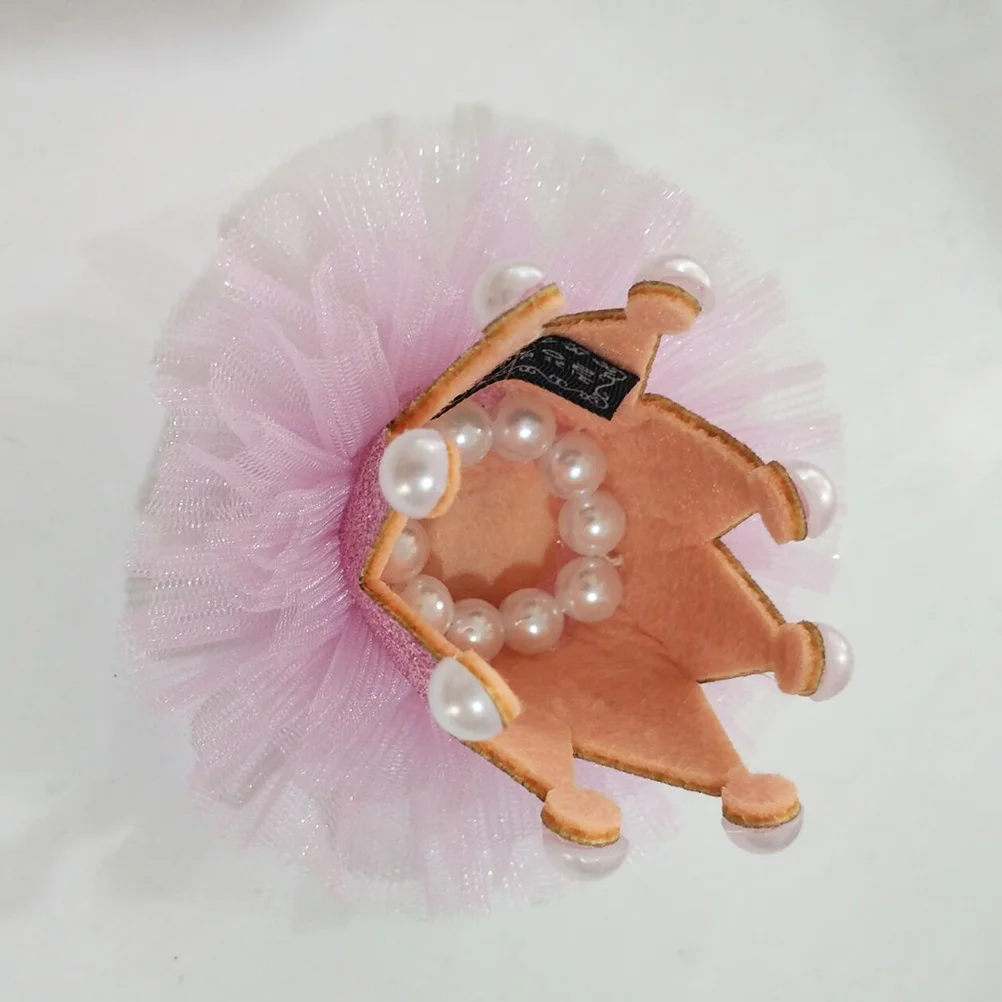 

Crown Hairpin Pink Lace Hair Clip For Girls Women Durable Hold Lovely Appearance Diy Jewelry Accessories Children'S