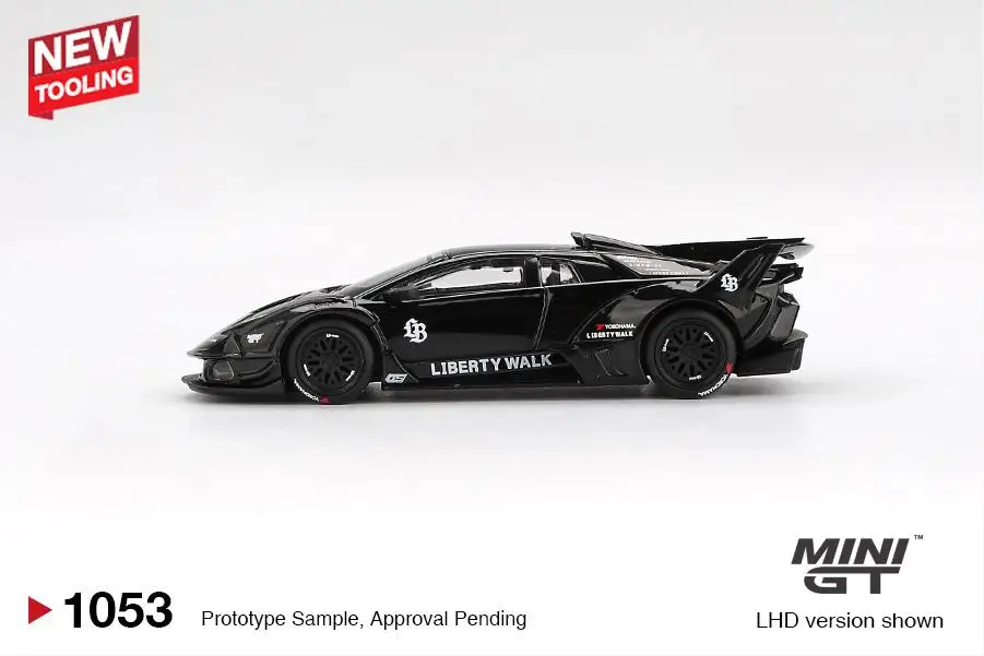 รถโมเดลโลหะผสม MINIGT 1/64 Lamborghini LB-Silhouette MGT01053-CH ของเล่นเด็ก ของขวัญคริสต์มาสสำหรับเด็กผู้ชาย