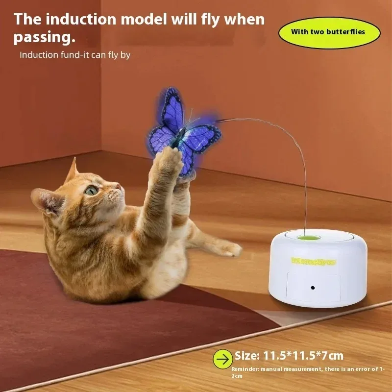 

Cat Supplies Pet Cat Toys Boredom Relief Artifact Butterfly Electric Automatic Rotation Toys for Cats Cat Accessories