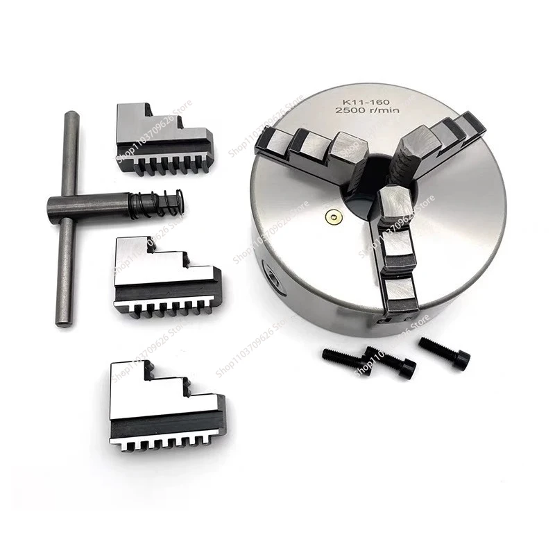 

Lathe Chuck 160mm Metal Lathe Chuck Jaw Self-Centering K11-160 Manual Scroll Chuck