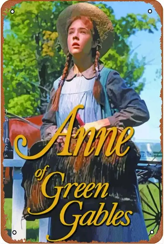 1pcs Anne Shirley Of Green Gables Poster Movies  TV series Poster Tin Sign Vintage Metal Pub Club Cafe bar Home Wall Art Decorat