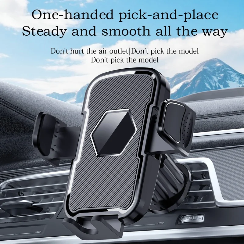 Auto-Handyhalterung, universelle Handy-Navigationshalterung für Lüftungsschlitze, Anti-Drop-Handy-Autoständer