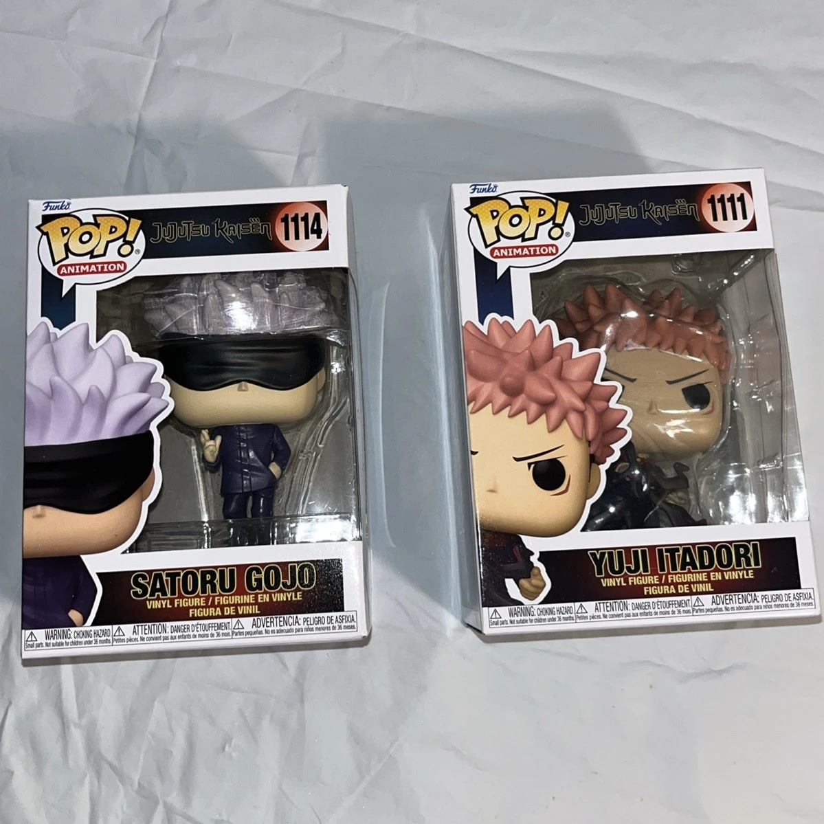 Figura Funko Pop Jujutsu Kaisen Licenciada Oficialmente, Estátua de Yuji Itadori e Satoru Gojo, Modelo Colecionável de Edição Limitada, Brinquedo para Presente