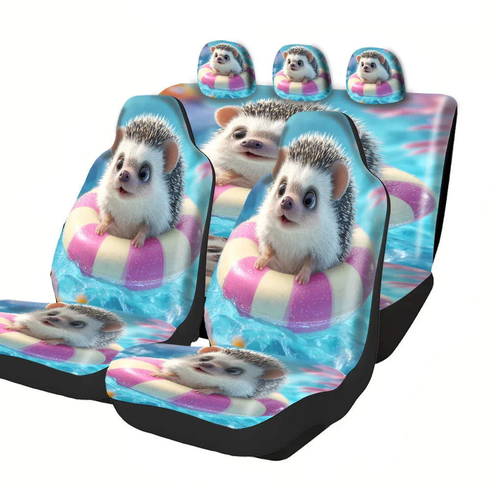Automotive Seat Covers - Festive Designs For Halloween, Christmas, New Year, And Easter Featuring Hedgehog Float Rings, Ideal Go