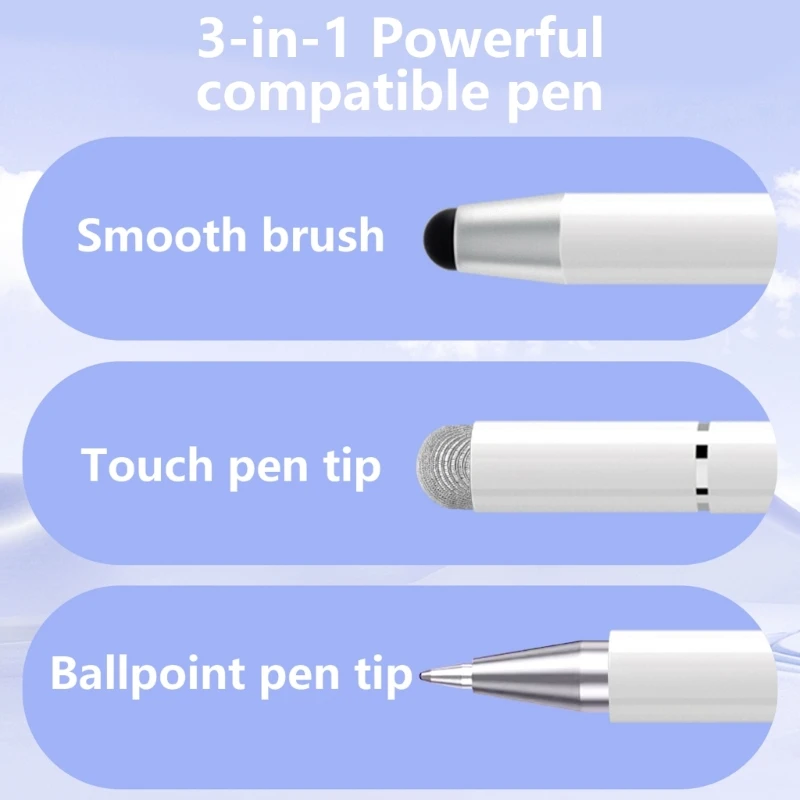 All Purpose Compatibility High Sensitivity Capacitive Pen for Touch Screens Smooth Writing Drawing Ergonomic Dropship