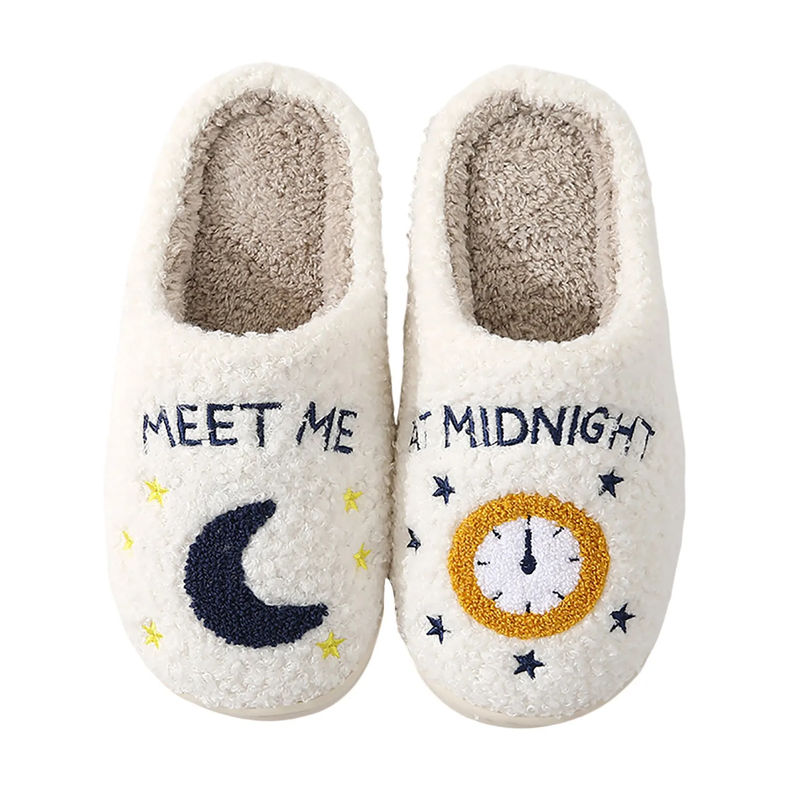 Women Slippers Home Non-slip Cozy Moon Meet Me At Midnight Soft Warm Winter Bedroom Flat Cotton Taylor Style Girls Swift Shoes