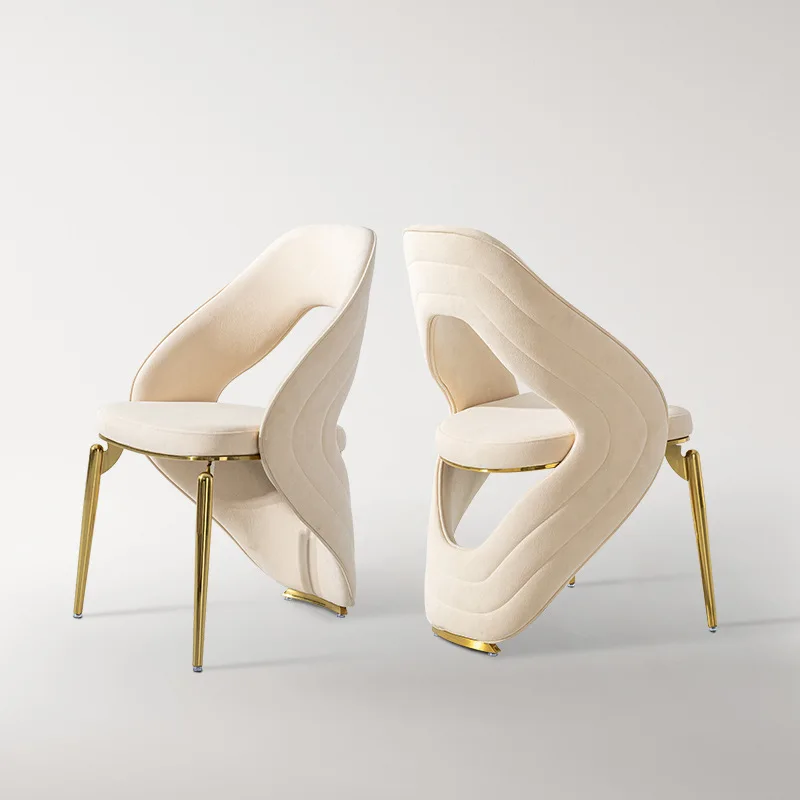 

Light luxury dining chair home high-end sense creative high-end restaurant