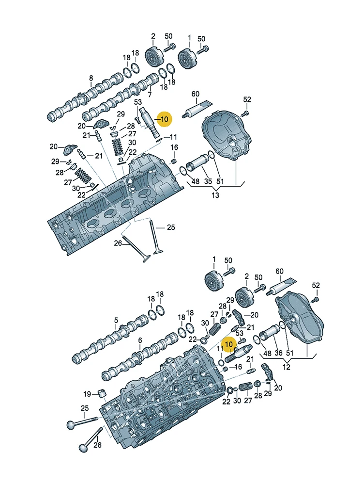 BOICY Variable Valve Timing Solenoid Actuator for Golf Jetta Passat 2.4 A4 A6 A8 R8 RS5 RSQ3 Q7 06E109257J 06E109257P 06E109257F