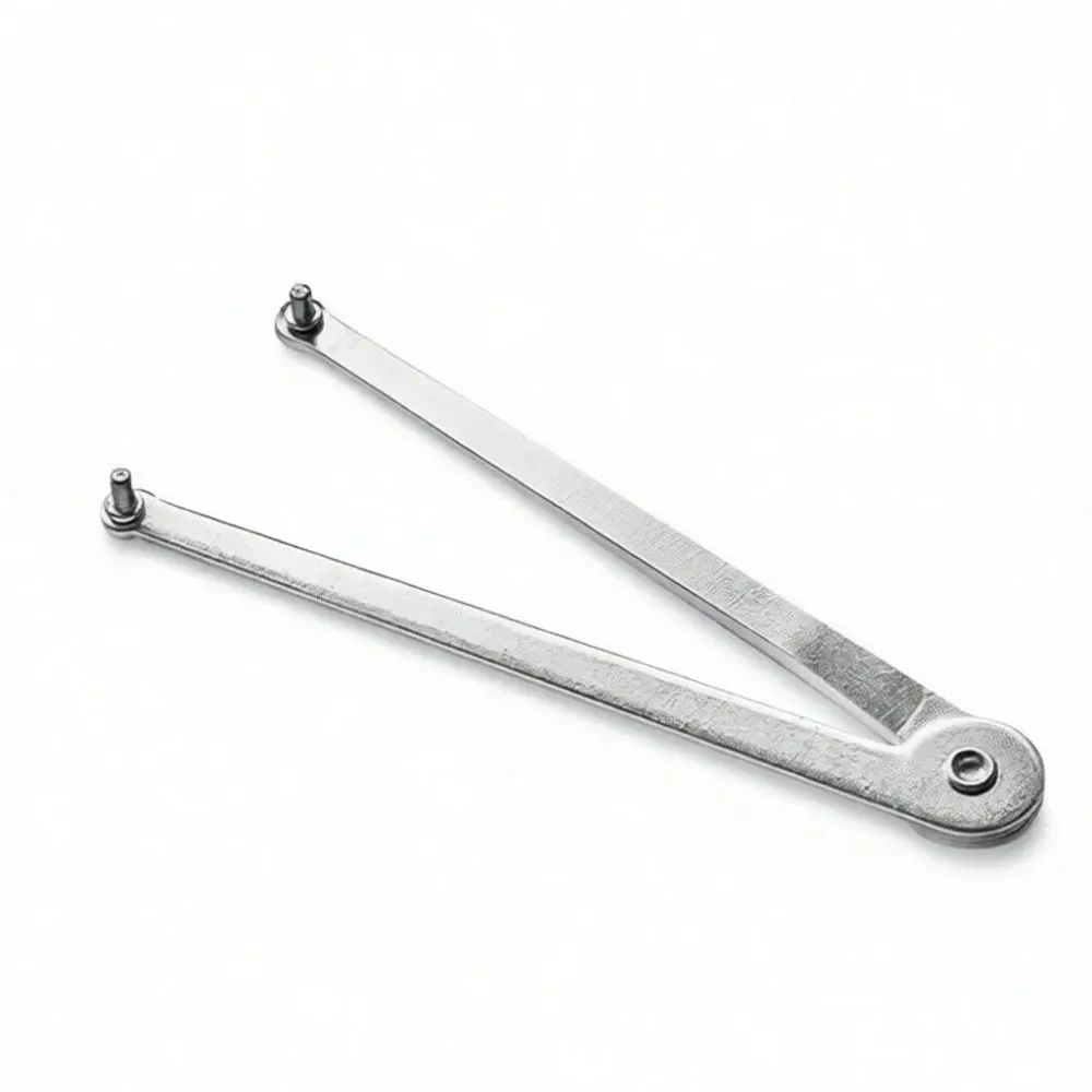 Reliable Adjustable Angle Grinder Wrench Multipurpose Two Claw Three Pin Steel Spanner Hand Tool For Nut Fixing Tasks