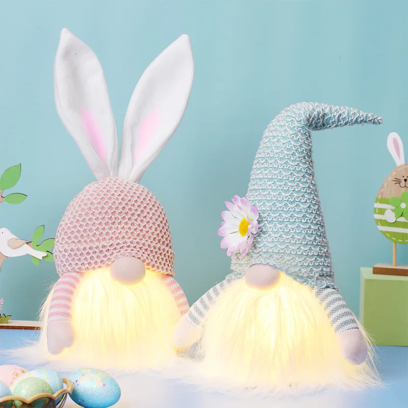 Easter Soft Stuffed Faceless Doll Creative Plush Ornament Festival Home Decoration