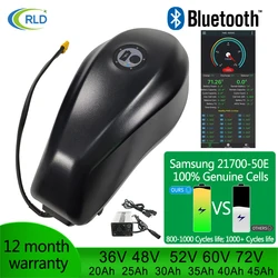 48V 72V Bluetooth ebike batteria Samsung cell Fuel Tank batteria per bici elettrica ad alta capacità 36V 52V 60Vfor super 500w-3000W motore