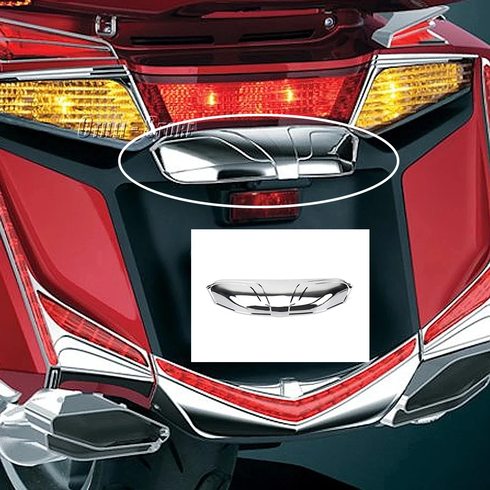 

Chrome Rear License Plate Hood Trim Cover Motorcycle For Honda GOLDWING Goldwing GL1800 gl1800 F6B 2012 2013 2014 2015 2016 2017