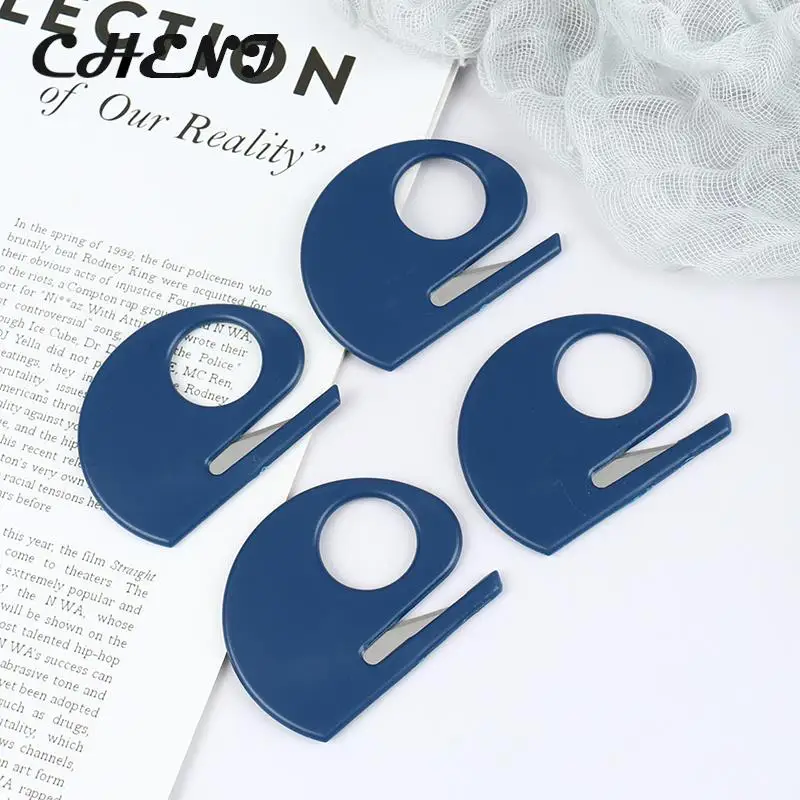 2pcs Plastic Mini Letter Knife Mail Envelope Opener Safety Paper Guarded Cutter