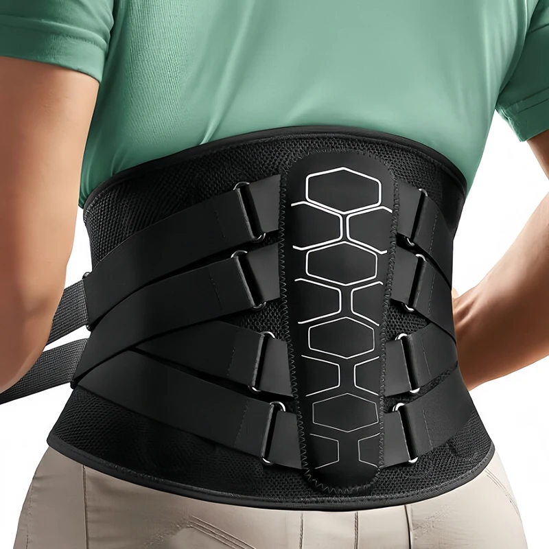 Back Brace for Lower Back Pain Relief with Pulley System & Lumbar Pad Lumbar Support Belt for Sciatica Herniated Disc