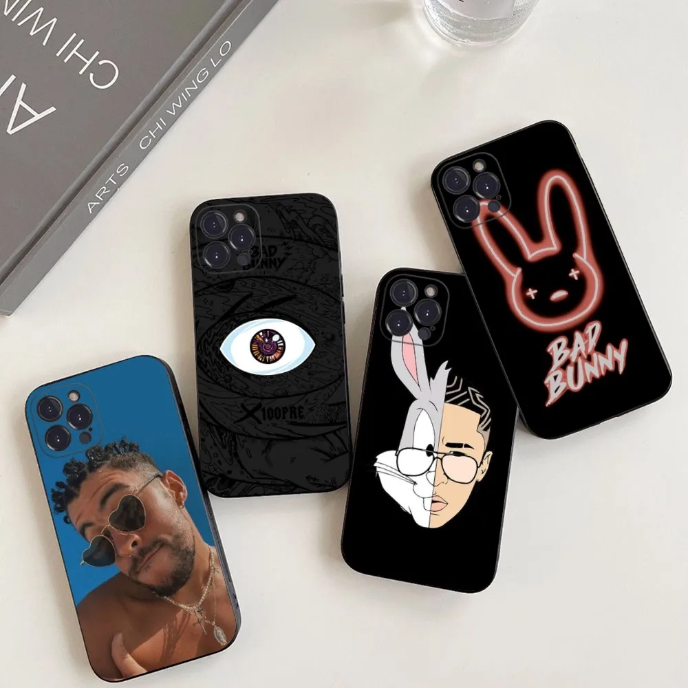 Чехол для телефона Bad Bunny для iPhone 14 11 12 13 Mini Pro XS Max 6 7 8 Plus X XR SE 2020
