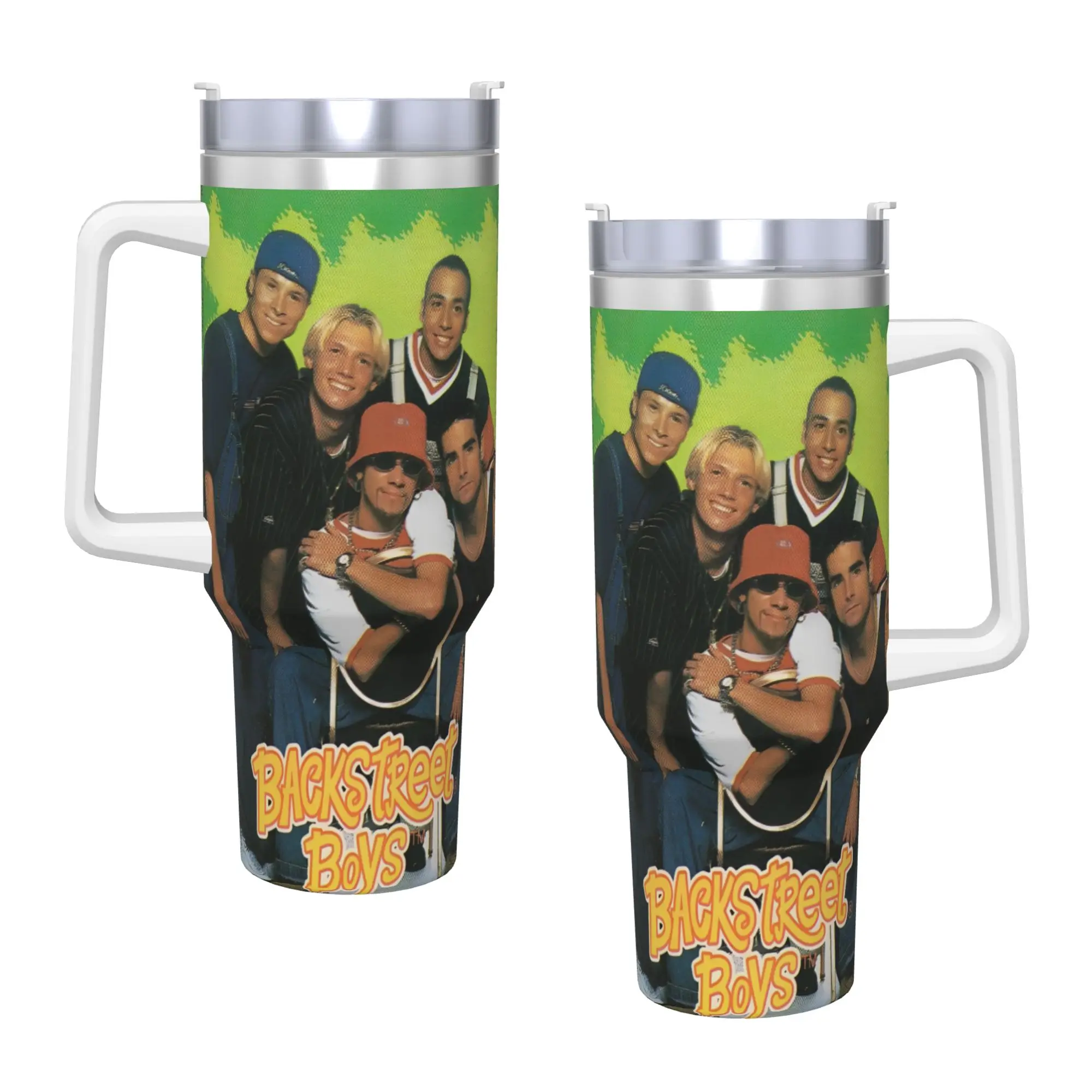 BSB Backstreet Boys Band  Tumbler  Cold Drink Water Bottle Portable Stainless Steel Thermal Mug Graphic Travelist Mugs Cup