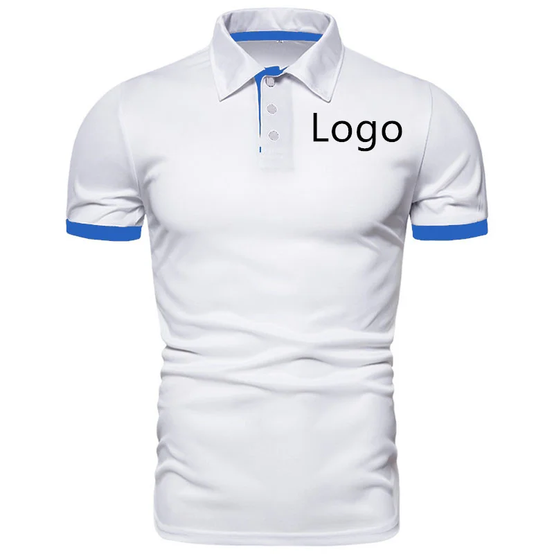 POLO shirt tooling custom team advertising shirt cotton lapel short-sleeved T-shirt custom logo printing pattern