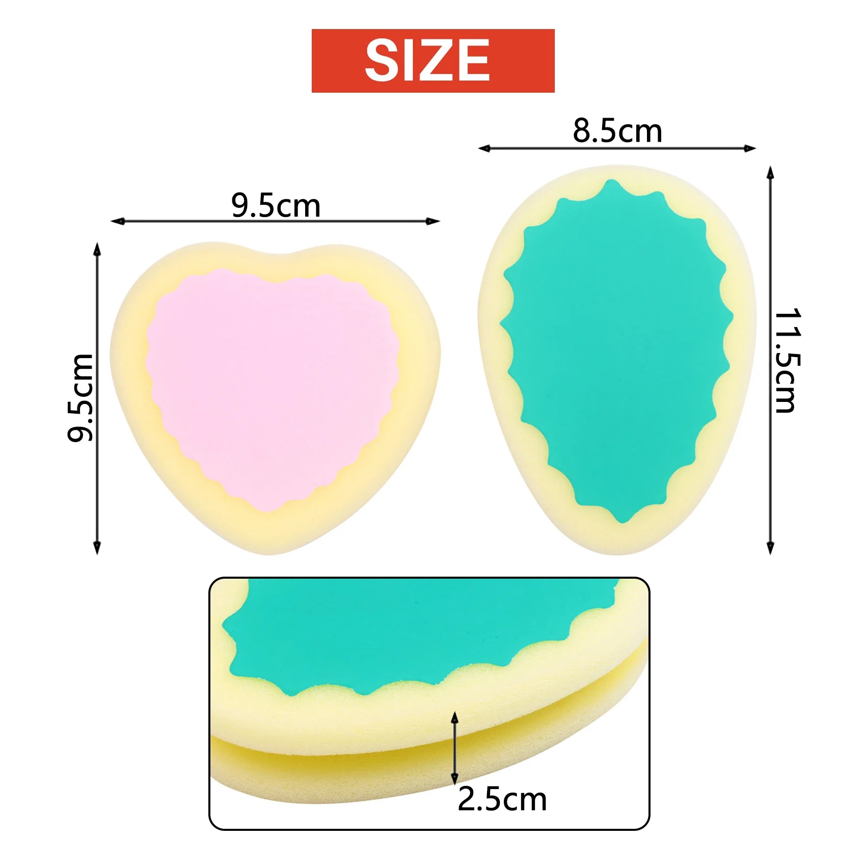 TAIGH-2X Popular Magic Painless Hair Removal Depilation Sponge Pad For Remove Facial Leg Body Hair Removal Tool Epilator