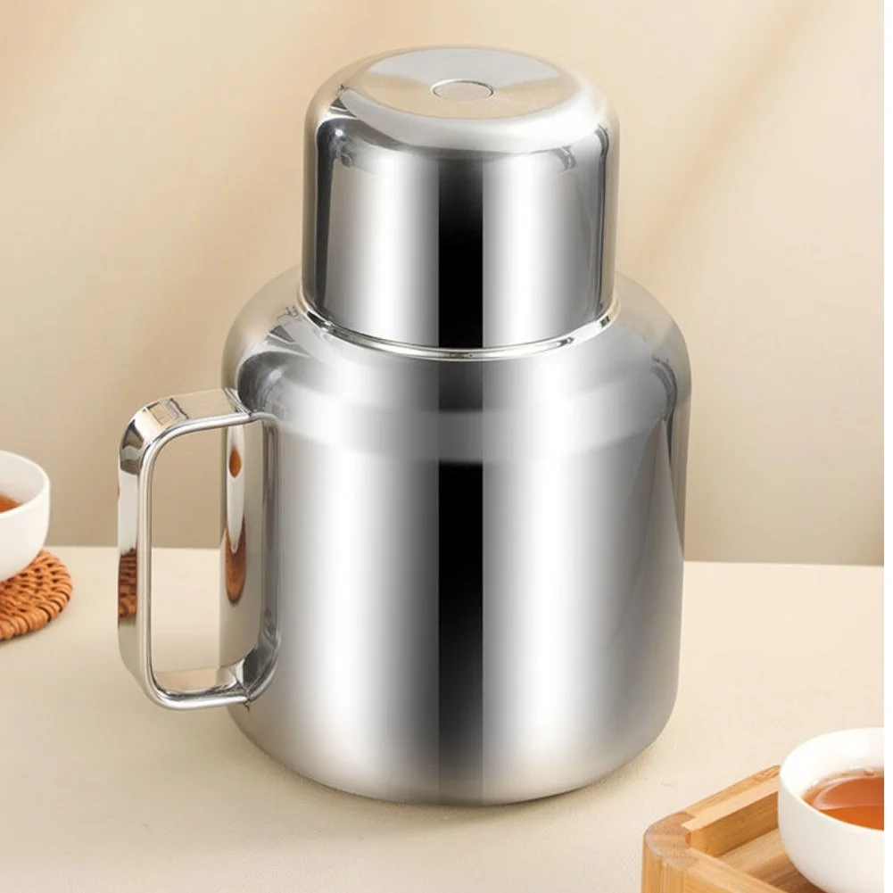 Stainless Steel Vacuum Insulated Beverage Container, Press‑Control Water Release Infuser Pot, Heat‑Retaining Drink Vessel
