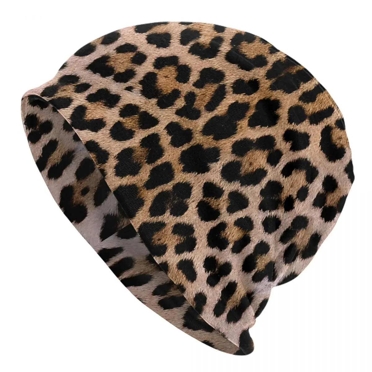 Leopard Men's Beanies Printed Chemotherapy Pile Outdoor Turban Breathable