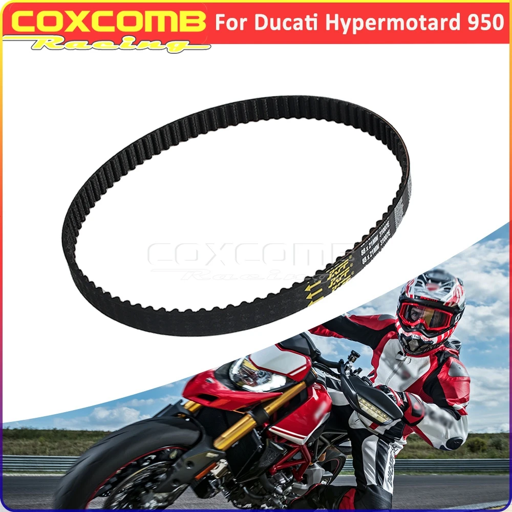 

Timing Belt Motorcycle Scooter Transmission Camshaft Belt Rubber Driven Belts For Ducati Hypermotard 950 2019 2020 Black Rubber