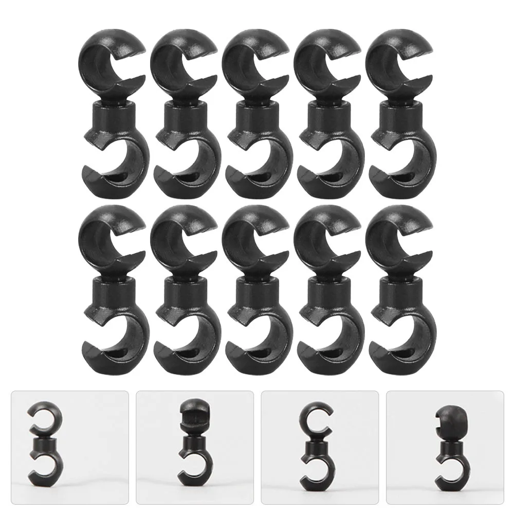 

20Pcs Bike Cable Clips Rotating S-Hook Cable Fixing Buckle for Brake Derailleur Line Mtb Road Folding Bike Accessories