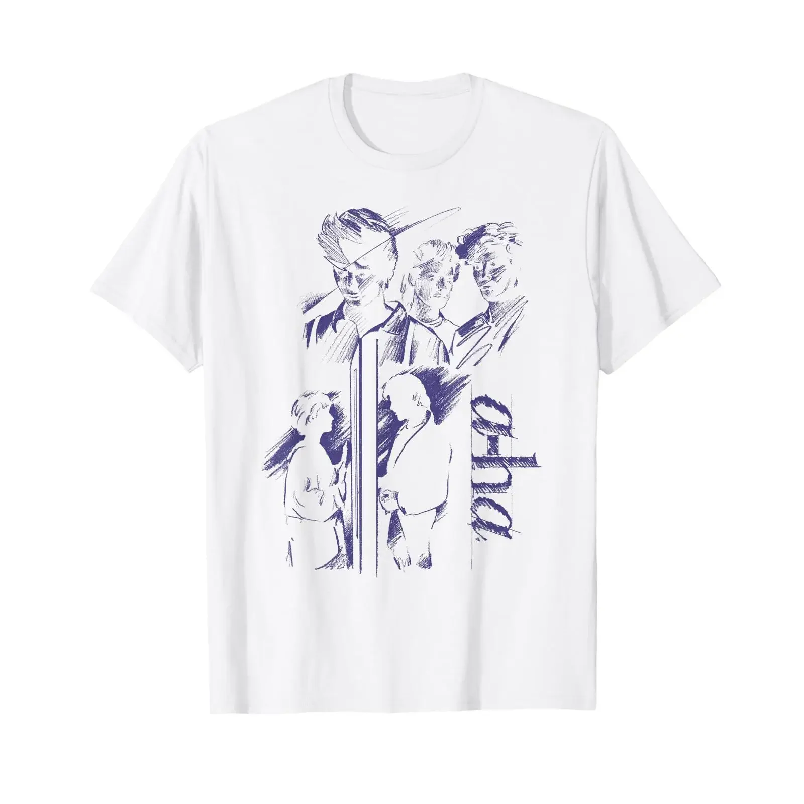 A Ha Take On Me Collage T Shirt vintage Washed homme Stylish Casual Breathable Comfortable fashion Stretched