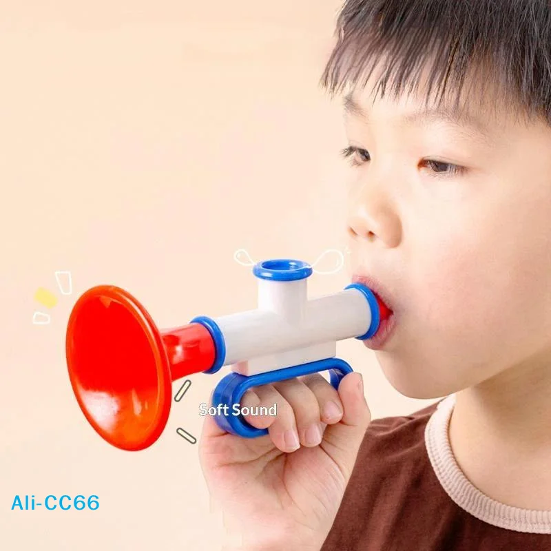 【C】Random Color 1PC Cheer Plastic Horn Football Game Fans Cheerleading Props Vuvuzela Kid Trumpet Football Cheer Horns