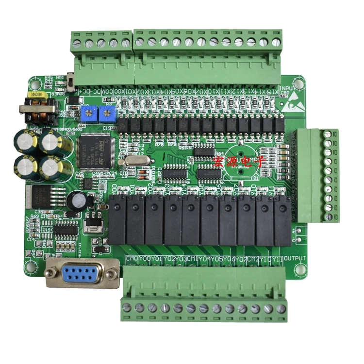 FX3U-24MR FX3U-24MT  PLC industrial control board 14 input 10 output 6AD 2DA with 485 communication and RTC