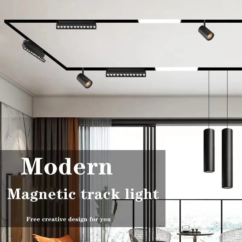 

Recessed LED Ceiling LightLong Tube Pendant LightsAll Aluminium Grille Lights Surface Mounted Spotlight Magnetic Track Lights