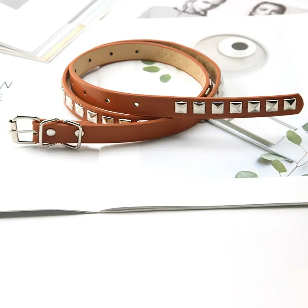 Para Jeans para hombres, vestidos, decoración, accesorios de cinturón, hebilla de Metal, pretina para mujer, correa de cintura, cinturones de cintura con remaches de cuero PU
