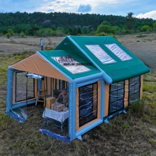 

Hot Sale Waterproof Inflatable Large Tent Outdoor Camp Air Camping House Tent Inflatable Camping Tent