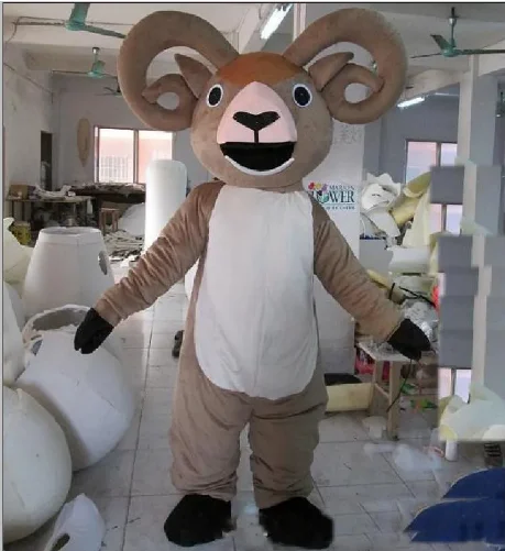 جديد الكبار الساخن بيع لطيف القرن الكبير الماعز الأغنام يتوهم ملابس الشخصيات الكرتونية أفخم عيد الميلاد ملابس تنكرية للهالوين زي التميمة #1