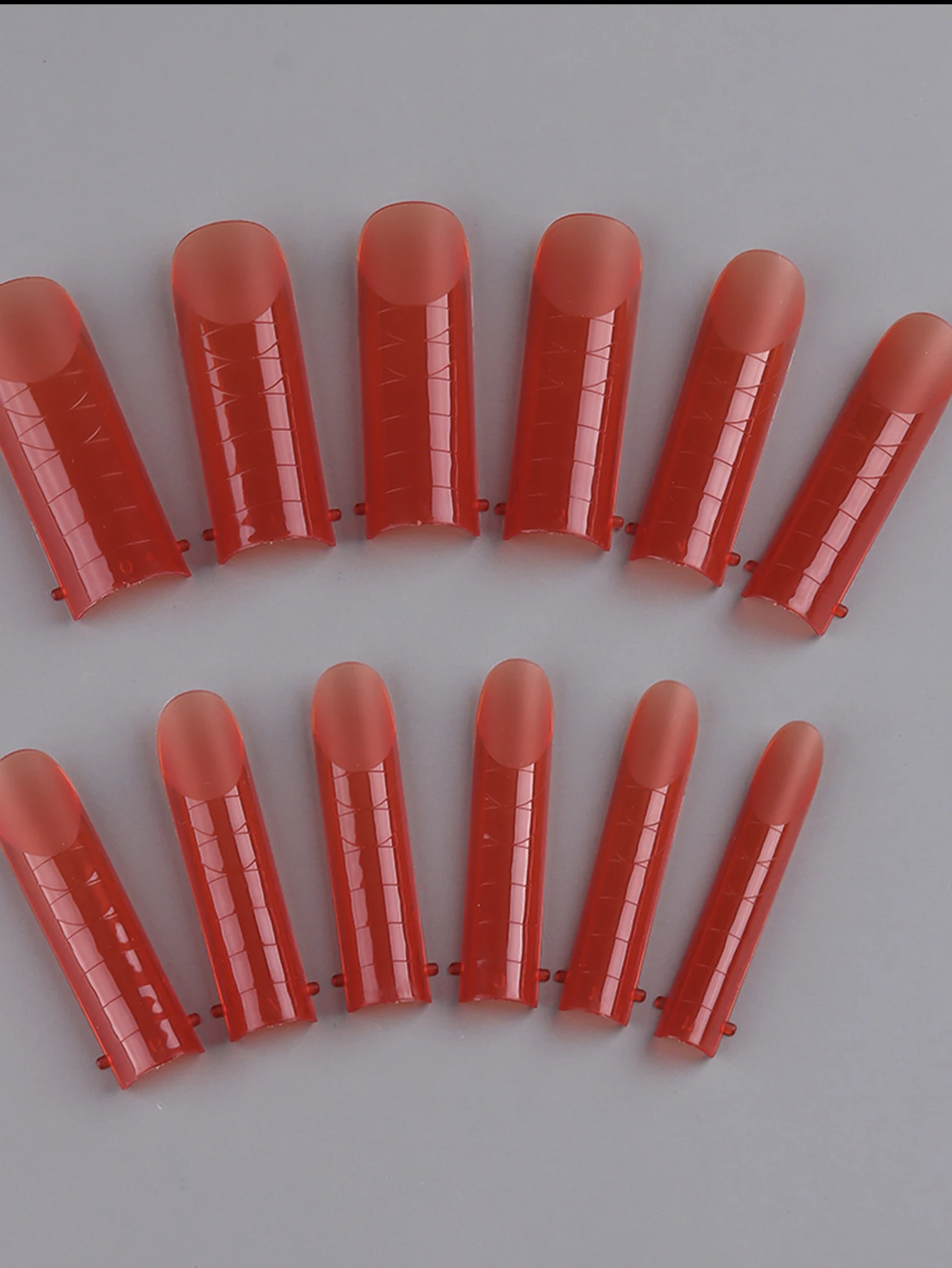 288pcs Dual Forms for Poly Nail Gel Dual Nail Forms Extension Molds Stiletto Coffin Square Nail Tips for Builder Gel Manicure