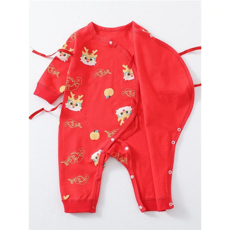 Newborn One-pieces Baby Boy Clothes Spring Autumn Kids Long Sleeved Cotton Jumpsuit Children Loose Casual Crawling Suit Romper