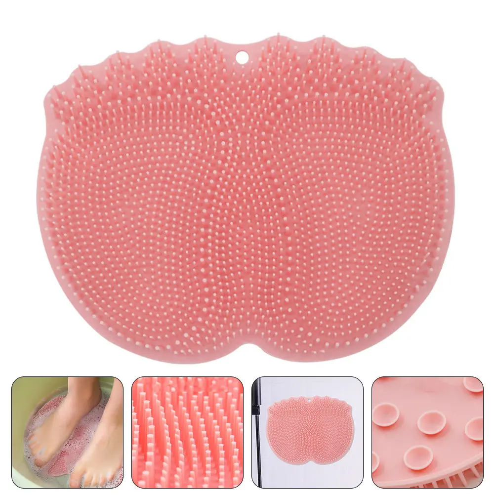 

1 шт. Легкий портативный массажный коврик для ног из TPE, нескользящий коврик для очистки стоп для ванной комнаты, для расслабления и ухода