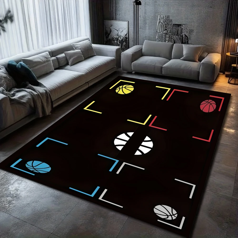Basketball Training Carpet Basketball Teaching Carpet Children's Game Climbing Mat Large Area Carpet Living Room Bedroom Rug
