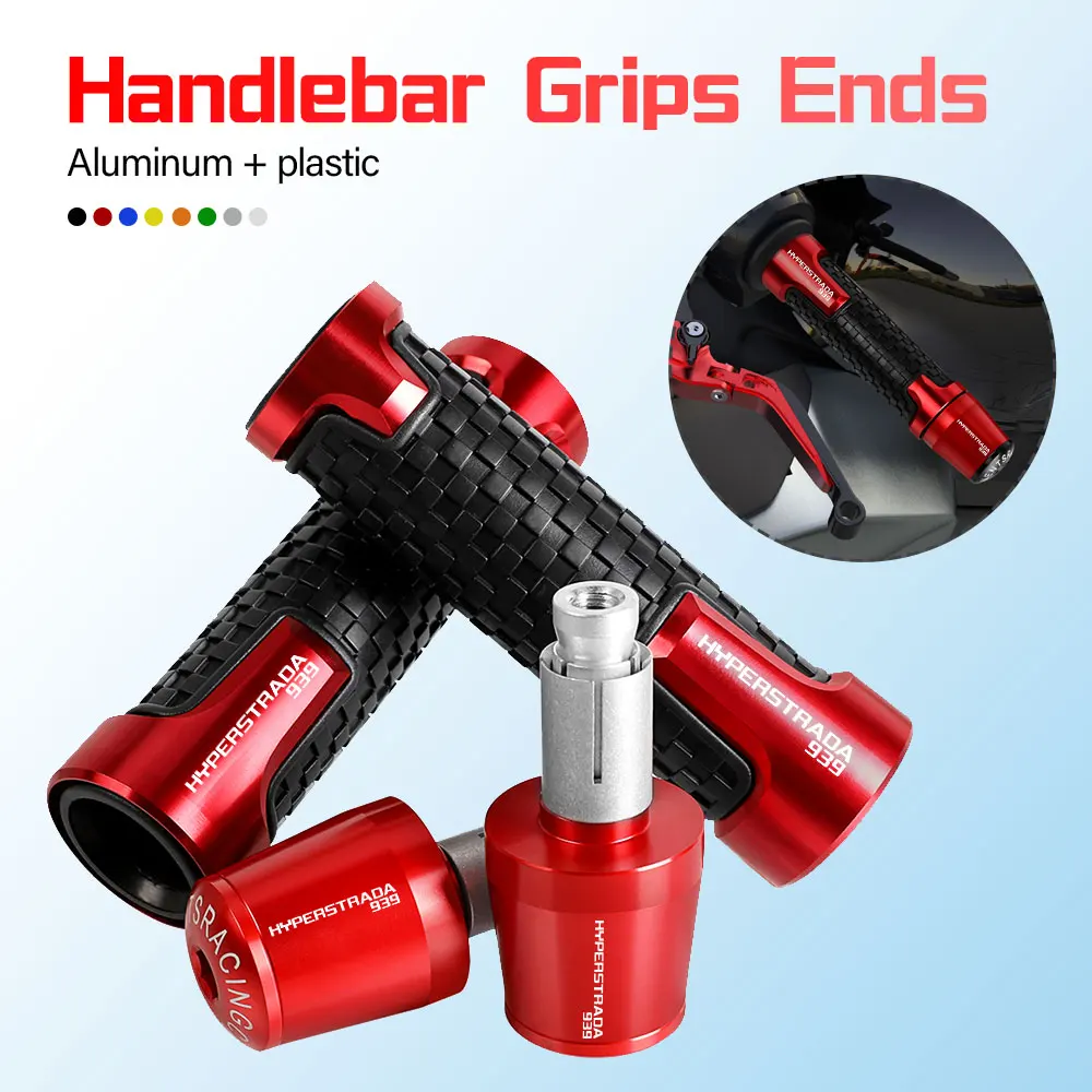 

7/8'' Anti-Slip Grip Hand Motorcycle Handlebar Handle Bar Grips End Plugs FOR DUCATI Hyperstrada 939 2016 2017 2018 2019 2020