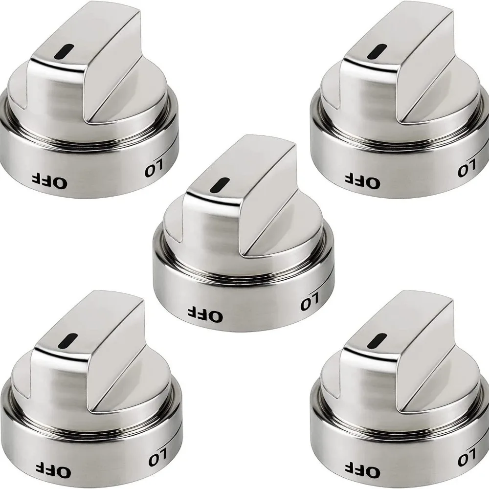 

5pcs/set Stove Knobs Replacements For Lg Gas Range/oven Lrg3036st Lrg3095st Aez72909008 Aez73453509