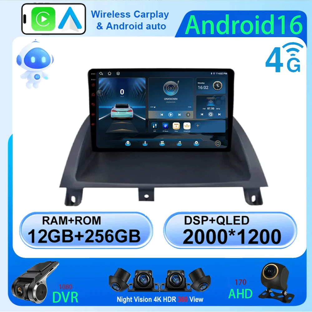 

Android 16 For MG 3 MG3 2011 2012 2013 2014 2015 2016 2017 - 2021 CarPlay Car Multimedia Radio GPS Stereo Screen Video Player