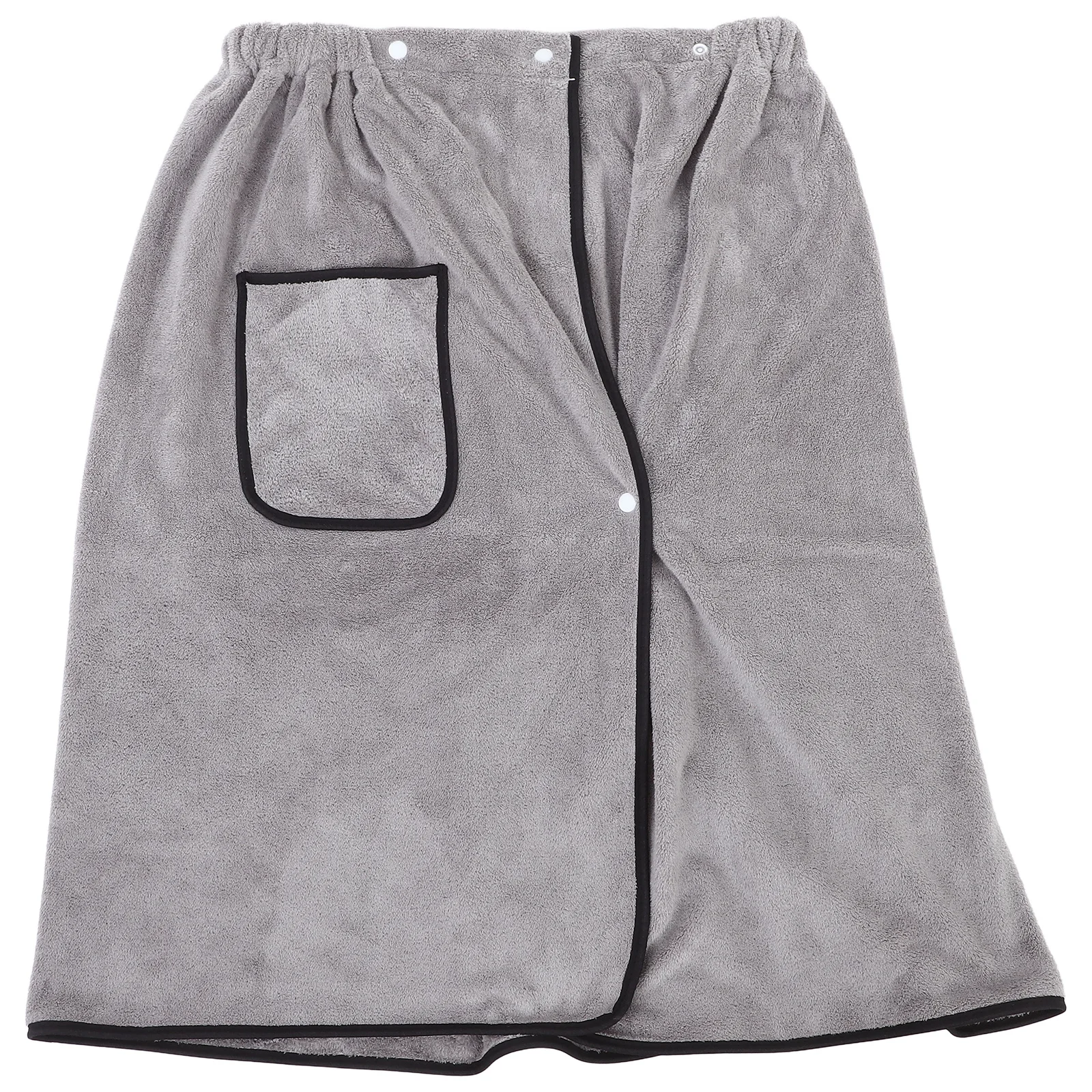 

Men's Bath Spa Wrap with Pocket Wearable Towel Adjustable for Elderly Bed Leakproof Skirt