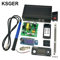 KSGER T12 V2.1S Soldering Station Controller DIY Kits Welding Tools 75W Auto-sleep 1.3 Inch OLED Display Aluminum Alloy Case