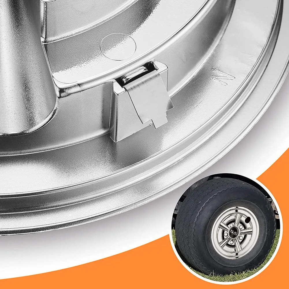 Covers de roda brilhante para carrinho de golfe, Golf Cart Hubcaps,8 ", SS Chrome, Hub Caps para Yamaha,EZGO, carro do clube, 4pcs