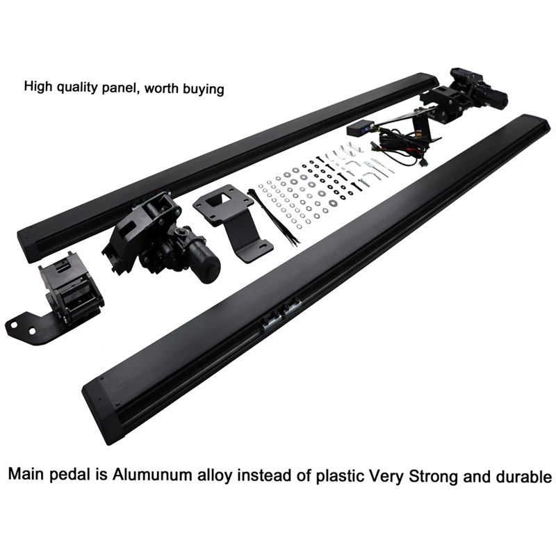 Hottest electric scalable side pedal running board side step bar for Toyota TACOMA,Thicken&widen,Loadable 300kgs,ISO9001 quality